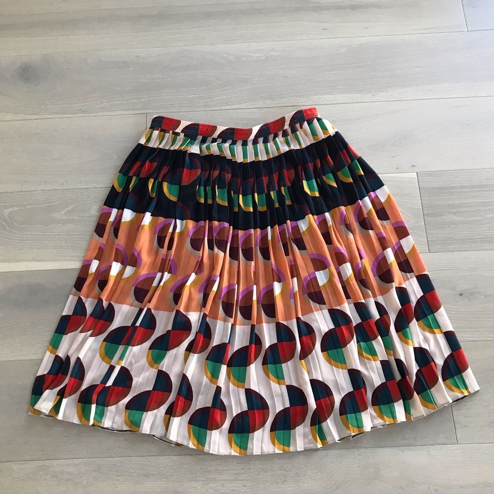 J. Crew Multicolor Pleated Midi Skirt - Picture 2 of 8